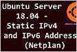 Adding an IPv4 or IPv6 address in Ubuntu 18.04 TransI